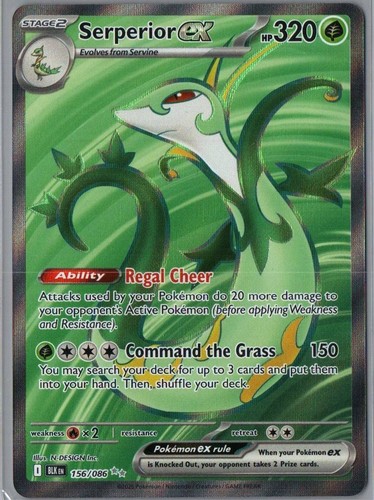 Serperior ex 156/086 Holo Ultra Rare Black Bolt Pokemon Near Mint