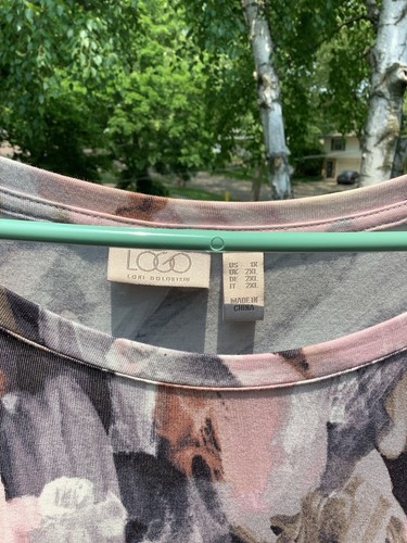 logo goldstein Tunika Top Gr. 1x Abstrakt Mauve/Grau - Bild 4 von 4