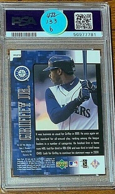 2000 UD Ionix Baseball #R29 Ken Griffey Reciprocal PSA 7 Low Pop