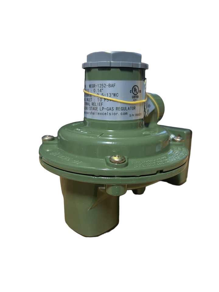 Régulateur MEC MEGR-1232-BBF 1/4" X 1/2" NPT – Pour Gaz, Industrie, Couleur Grise