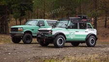 Ford Bronco Filson Wildland Fire Rig High Res Wall Decor Print Photo Poster