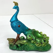 peacock Sphere Resin Holder Stand Base Crystal Ball stand C5