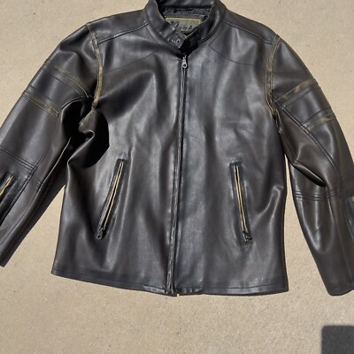 Machine Clothing Company Padts Men's Faux Leather Jacket Medium