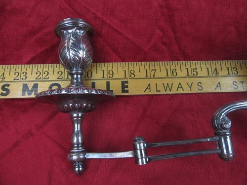 Seltener ungewöhnlicher Regency Sheffield Teller Kerzenhalter Kandelaber ~ Gelenkarme - Bild 23 von 24