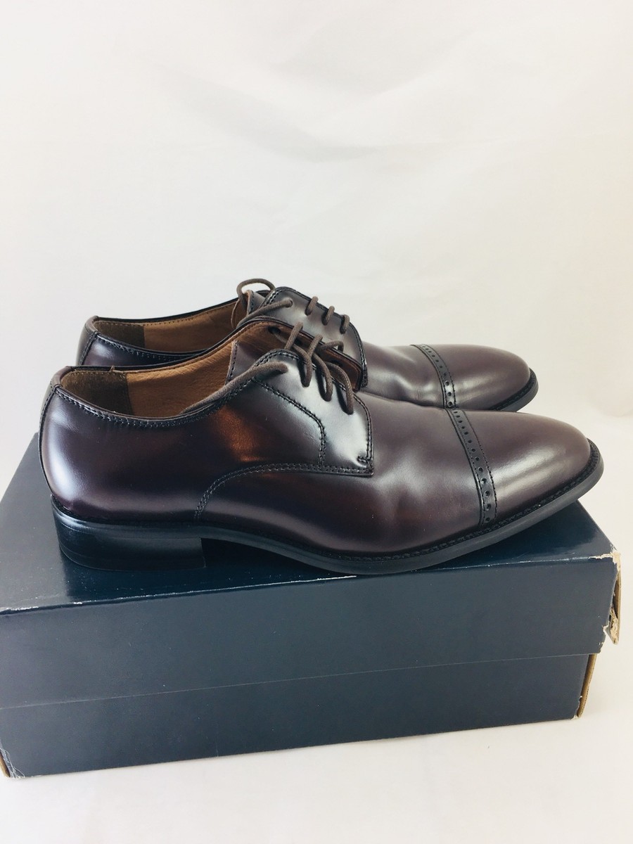 Joseph Abboud Calvin Shoes Joseph Abboud Calvin Burgundy Cap Toe Lace Up Shoes Size 9.5  main image 3