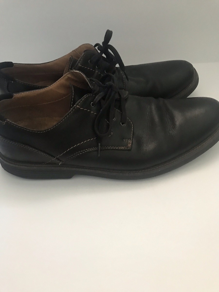 DOCKERS Men's Parkway Black Leather Casual Oxford Shoes Size 9m