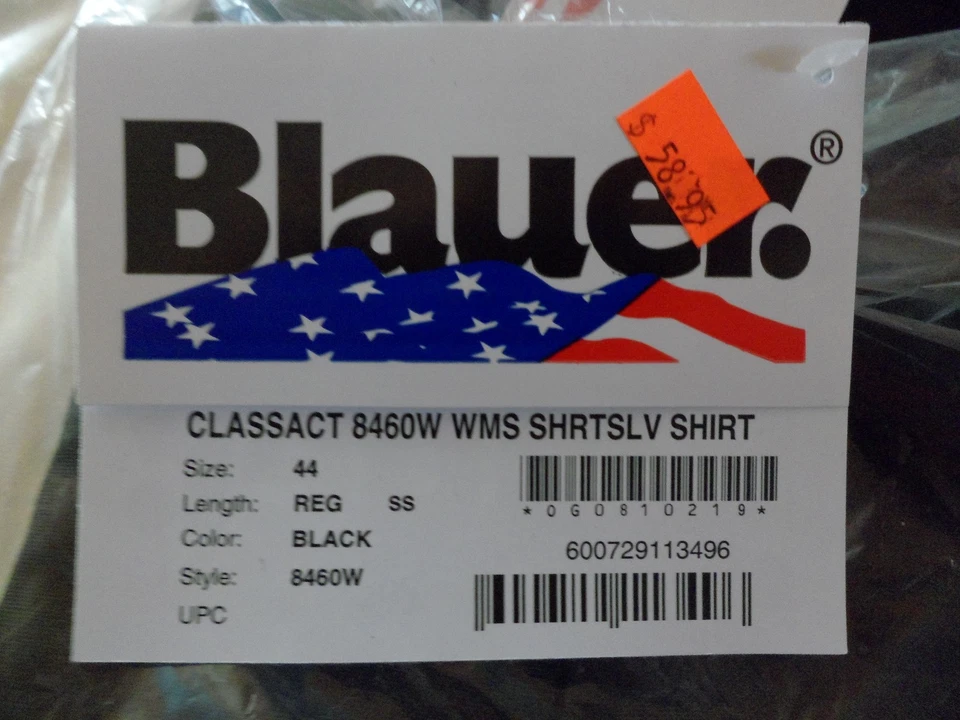 Blauer Short Sleeve Wool Blend Shirt Style classact 8460W WOMENS Size 44  black  - Image 4 of 4