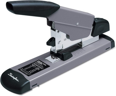 Heavy Duty Stapler, 160 Sheet Capacity, Jam Free, Metal, Black and Gray (39005)