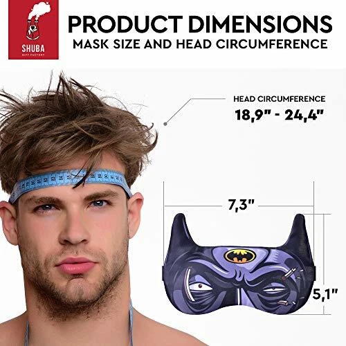 Máscara Relax Dormir Suave Venda para los Ojos Cubierta para Dormir (Batman Negro, Paquete Delgado) Foto 2 de 4