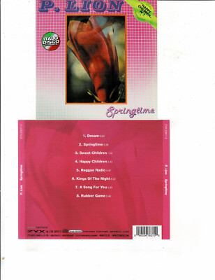 P. LION - SPRINGTIME (CD 2010) NEW  **8 TRACKS** ''HAPPY CHILDREN''  ''ITALO DISCO''