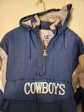 Vintage Dallas Cowboys Starter JACKET LATE 80'S NFL hooded Jacket Men's sz XL