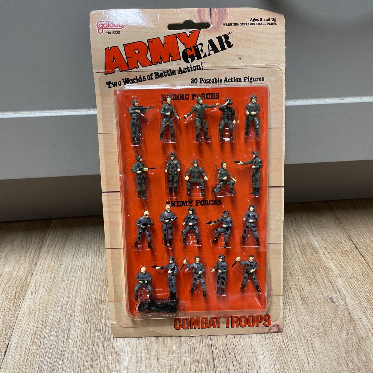 Galoob Army Gear Battle Squad Soldier USA Military 5220 New In Box