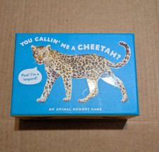 You Calling Me a Cheetah Animal Memory Game /Good for homeschooling New/Unopen
