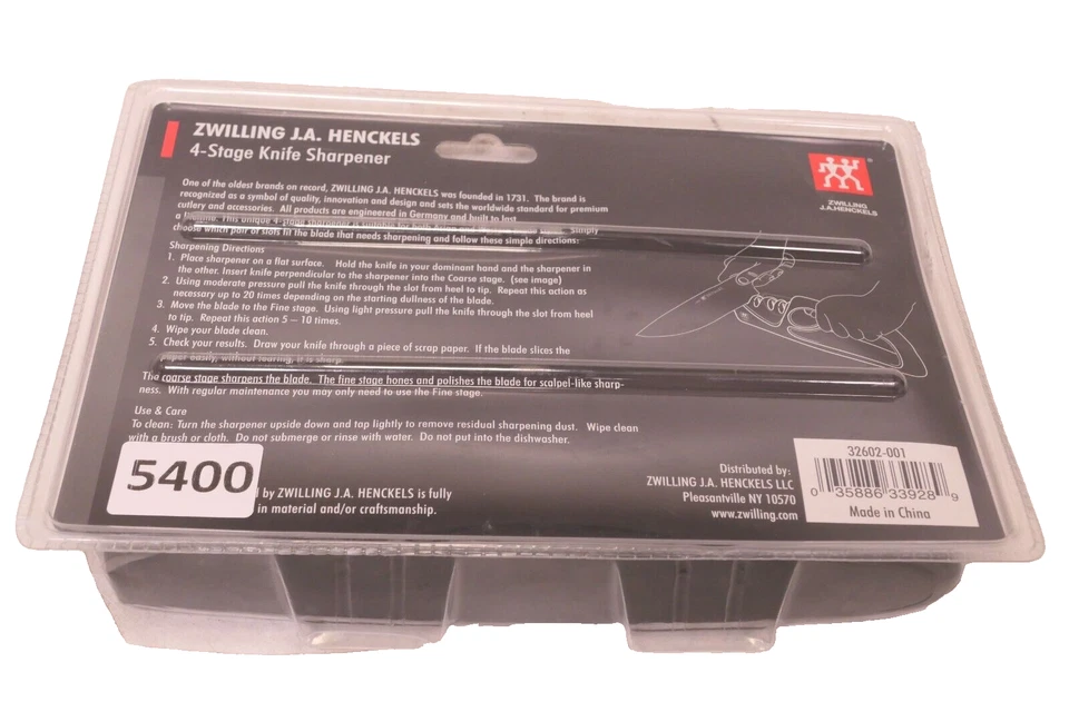 ZWILLING J.A. Henckels 4-Stage Pull Through Knife Sharpener - Image 3 of 3