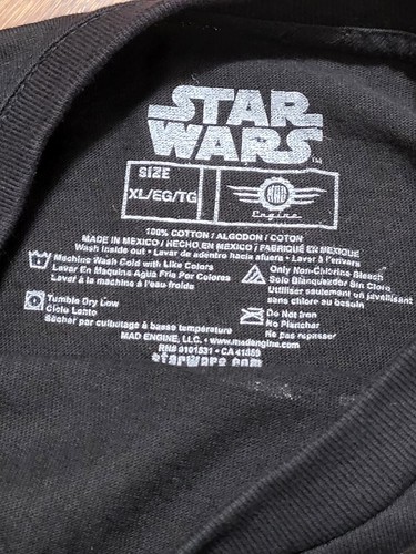 Star Wars Stormtrooper Shirt XL Camo Floral Print T-Shirt Black Short Sleeve - Picture 2 of 11