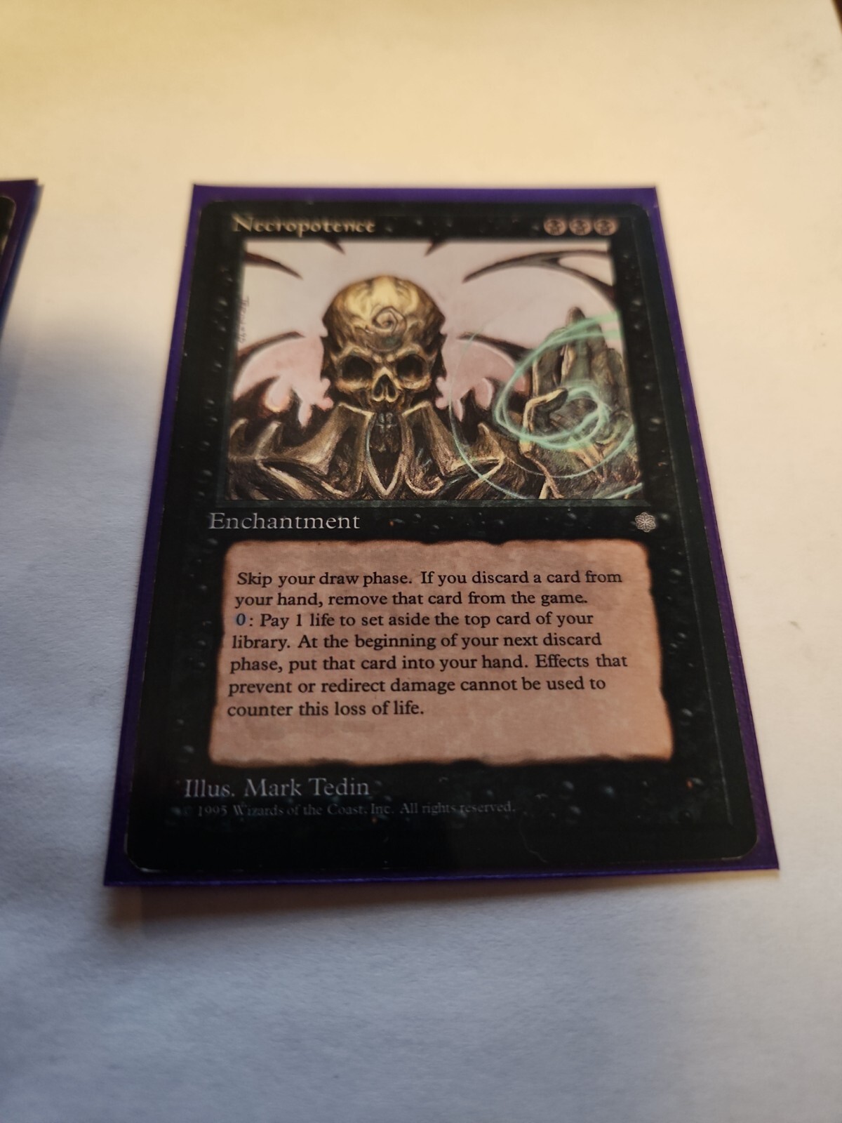 MTG Necropotence  – Ice Age Card # 154