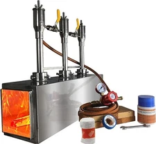 Propane Forge - Triple Burner - Blacksmithing Forge For Knife Making - 2600F