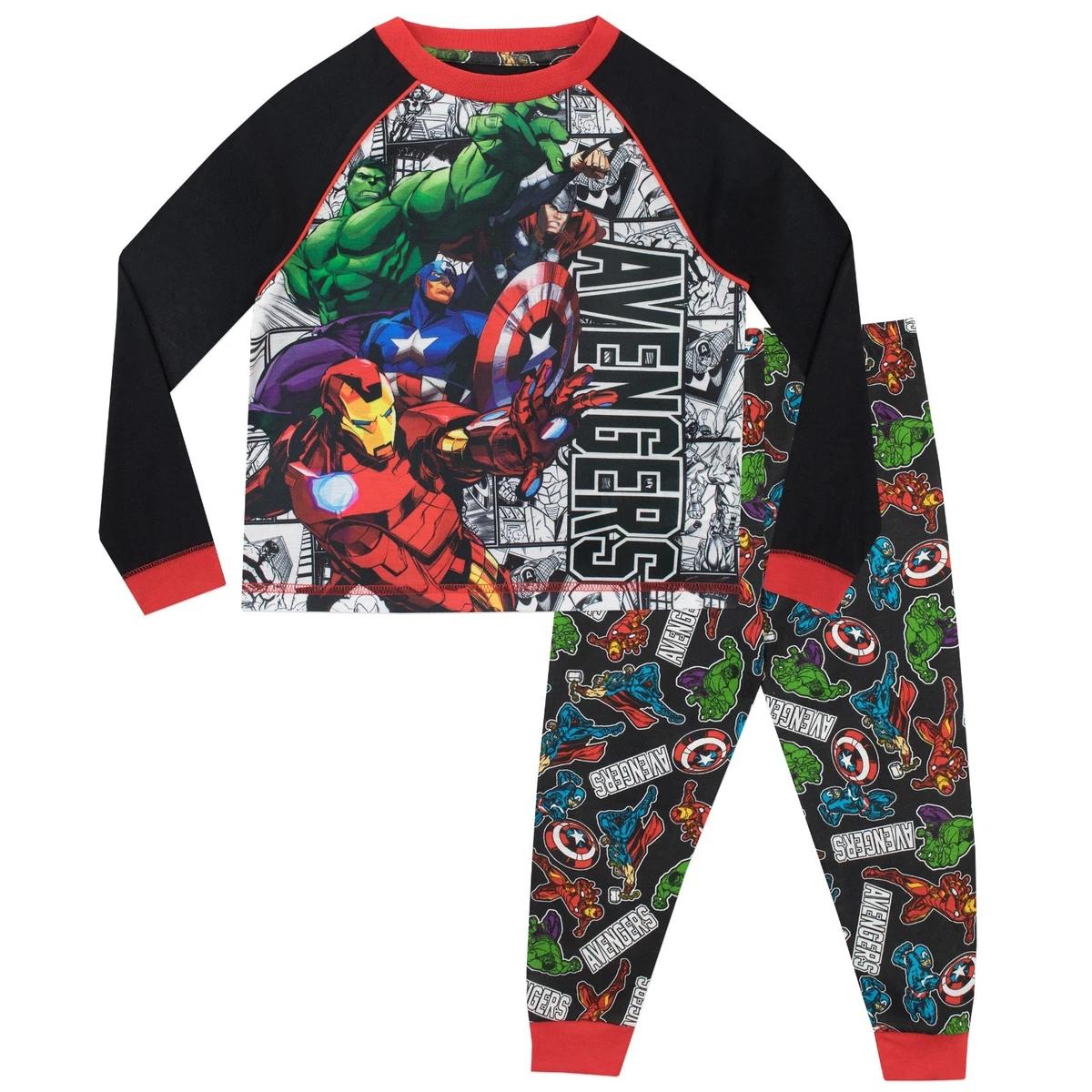 Amargura Estadísticas Inesperado Pijamas de los Vengadores | Niños Marvel PJs | Juego de pijamas para niños  Iron Man Capitán América | eBay