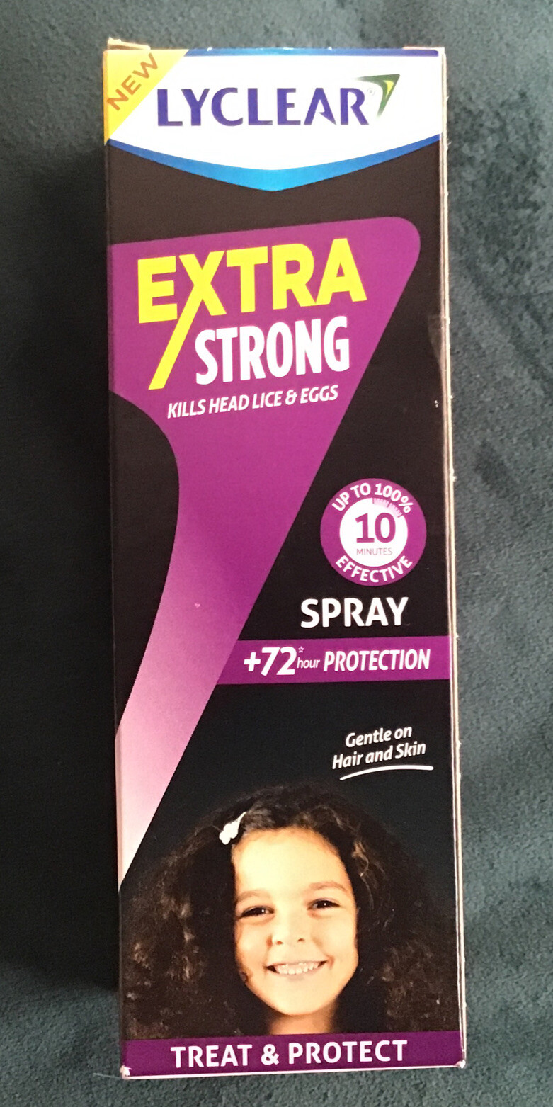 Lyclear Extra Strong Spray Nitts, Head Lice and Eggs 100ml 03/24
