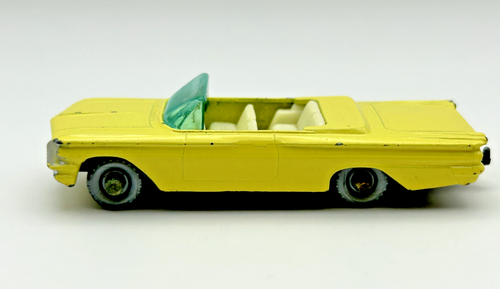 Unboxed Matchbox Lesney Yellow Pontiac Convertible No. 39 Made in England - Picture 9 of 14
