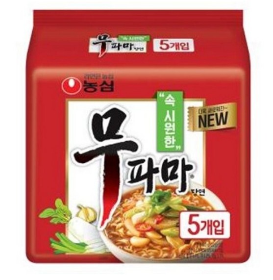 Mupama Korean Ramen 5pcs Set Spicy Instant Noodle Food