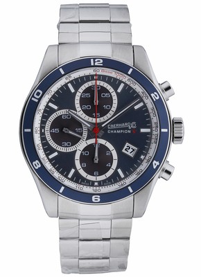 Eberhard & Co Herrenuhr Champion V Chronograph Datum Analog 