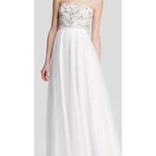 Aidan Mattox White Dress Retail Price: $715