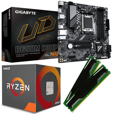 TOP GIGABYTE B650 Aufrüst-Set AMD RYZEN 7 7700 8x 3,8GHz / 64GB RAM / Kühler