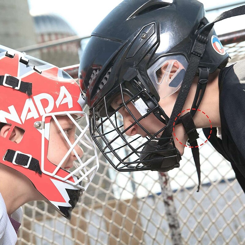 2X Hockey Helmet Chin Strap Detachable Helmet Loops Hockey Chin Strap