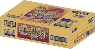 Dydo Drinco Jelly x Sparkling Carbonated Grape Flavor 280ml Can x
