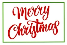 Classic Red & Green Merry Christmas Special Wishes Greeting Cards - Set of 3