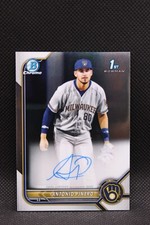 2022 Bowman Chrome #CPA-AP Antonio Pinero RC Auto Milwaukee Brewers