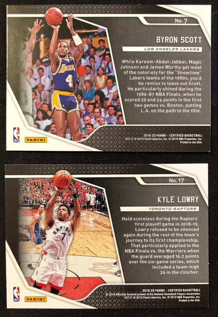 JOHN SALLEY 2019/20 PANINI CERTIFIED #4