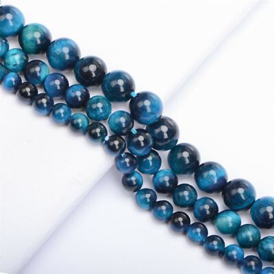 A++ Sky Blue Tiger Eye Round Beads 6mm 8mm 10mm 12mm 