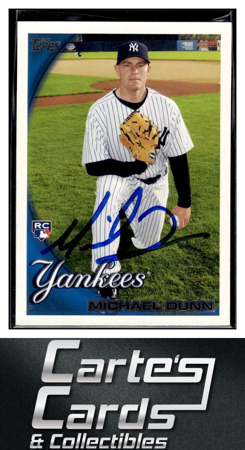 Michael Dunn 2010 Topps #34  SN299 New York Yankees TTM/IP Signed Autographed