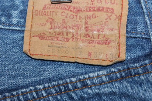 Levis' 501 0113 Vintage Made In USA Denim Jeans Fits 36-29 - Picture 6 of 10
