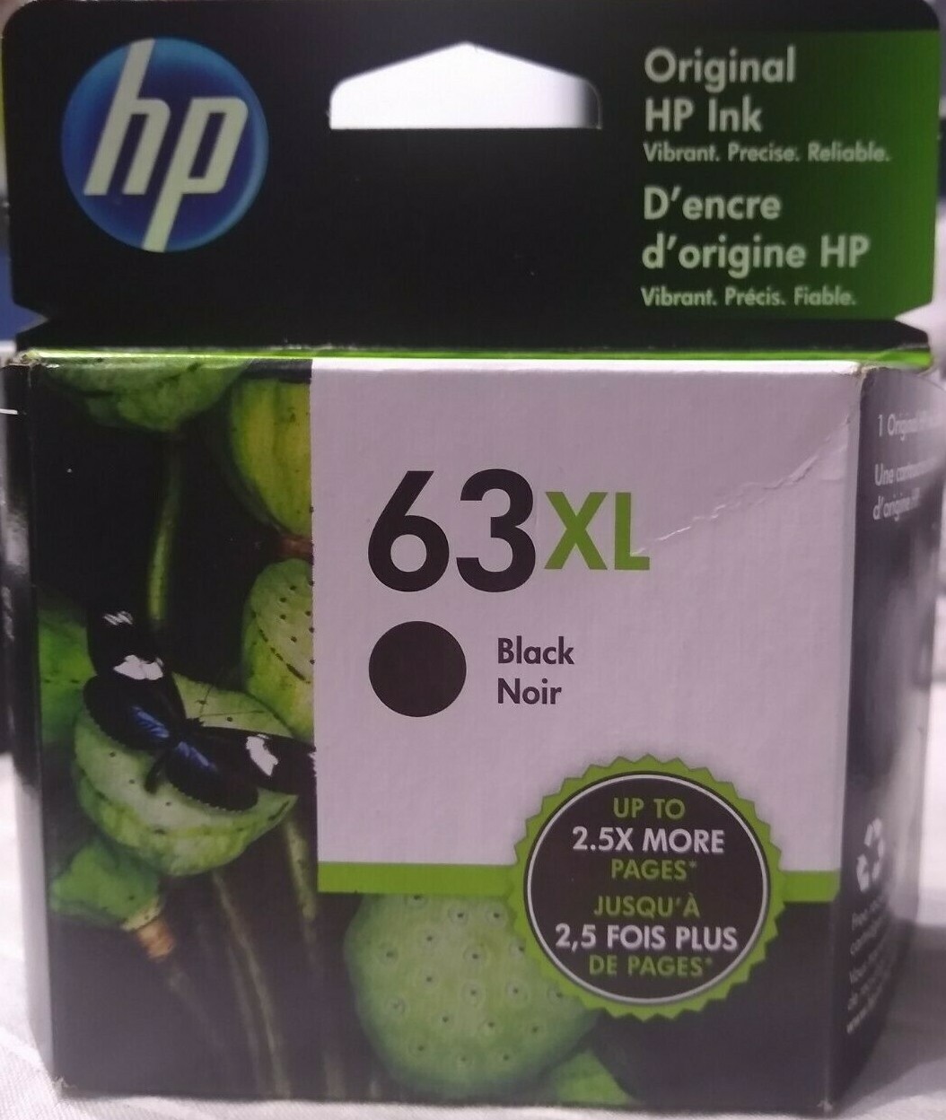Brand NEW Unopened HP 63XL Black Ink Cartridge EXP 2024 *Free Shipping