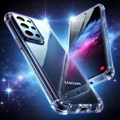 Clear Case für Samsung Galaxy S24 Ultra S23 S22 S21 Transparent Schutzhülle