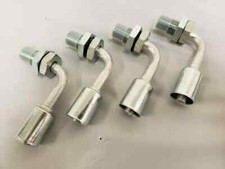 Beadlock Air Conditioning Fittings Bulkhead Male Insert O-ring 90 Degree 8 Set