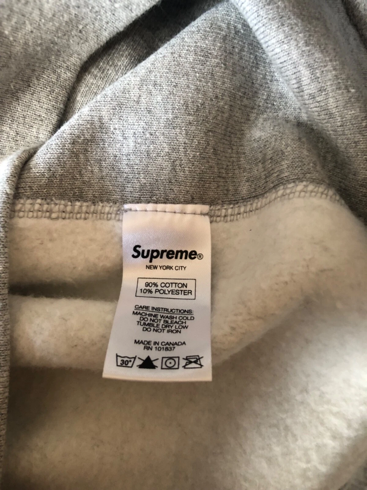 FELPA CON CAPPUCCIO SUPREME F W 2013 CLASSIC RED BOX LOGO