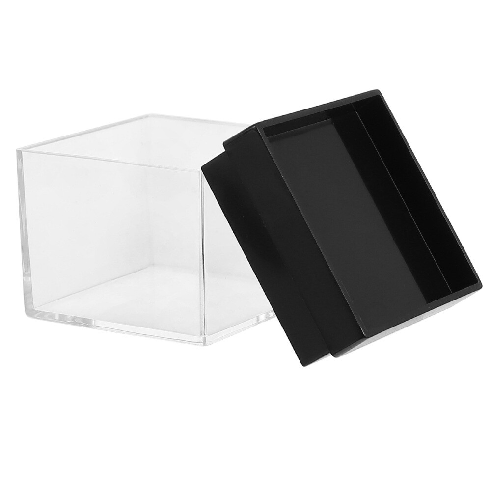 10 Pcs Display Case Display Box Square Transparent Container Collection ...