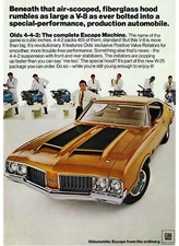 1971 Oldsmobile Cutlass 442 Ad 24x36 Inch Poster Great Looking