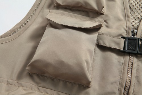 Men thin teen lovers tooling vest outdoor multi-pocket photographer fishing vest - Picture 7 of 11