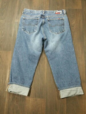 Vintage BONGO CUFFED Denim CAPRI Jeans Juniors Women SIZE 13 Dark Stone  Straight