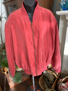 mens silk bomber jacket