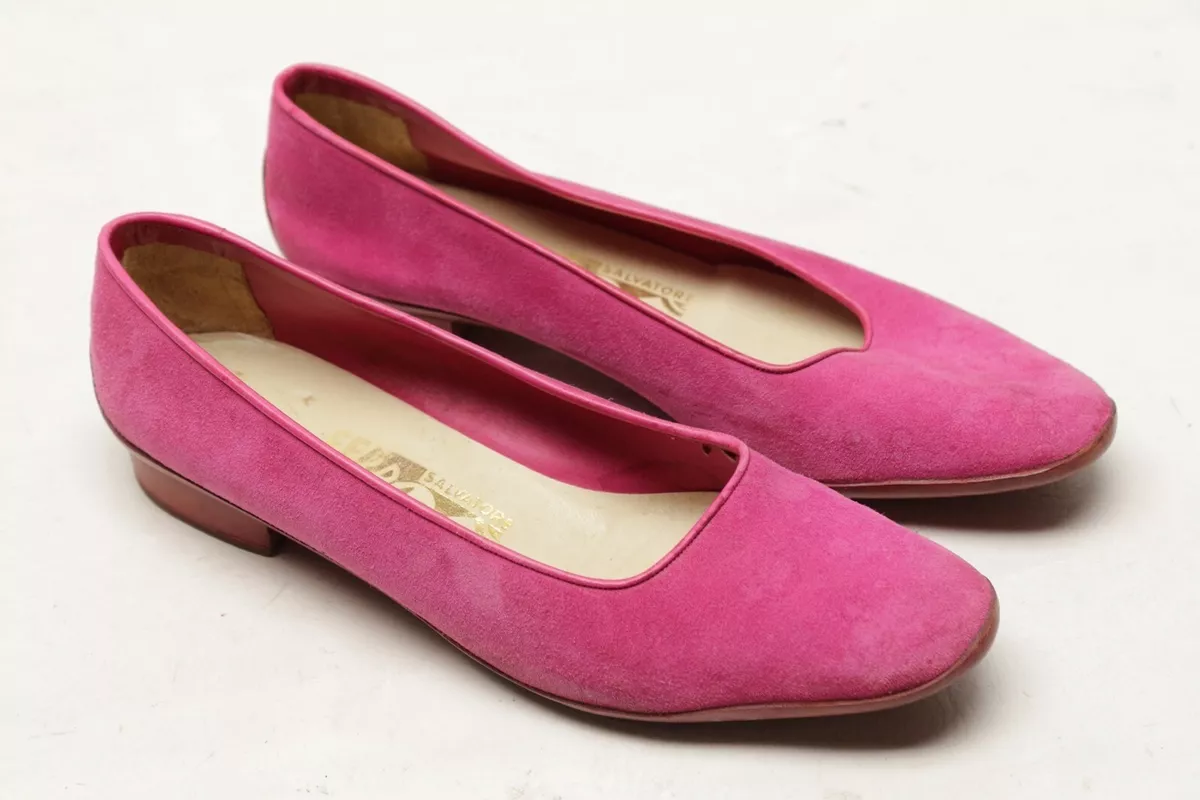 Ferragamo shop suede flats