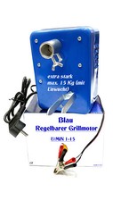 GRILLMOTOR BLAU REGELBAR 1-15 U/MIN Spanferkel! Sonder Angebot