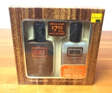 Vintage Coty Musk for Men After Shave & Cologne 2 fl oz Box Set