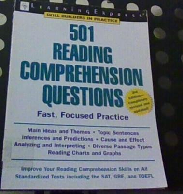 501 Reading Comprehension Questions by Learning Express, Paperback, XLIB