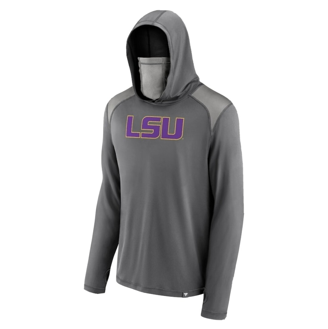 LSU Tigers Fanatics Transitional Pullover Hoodie with Face